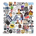 CodersParadise Pack of 58 Office Laptop Sticker - TV Show Stickers for Laptop, Journal, Bike Helmet, Diary, Guitar, Mobile - Waterproof Residue Free