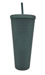 Starbucks Dark Green Jelly Studded Tumbler 24oz Venti