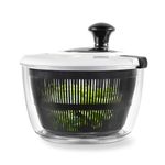 Salter BW12003EU7 Salad Spinner – 3.5 Litre, Wash, Dry, Serve, Salad Prep, Lettuce Dryer, Easy Use, Non-Slip Base, Add Salad Dressing, Dual Purpose Drainer, Healthy Eating/Fresh Salad, Kitchen Spinner