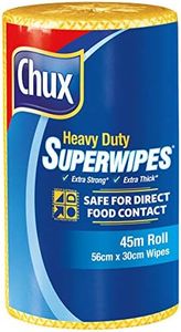Chux Heavy Duty Superwipes, Safe for Direct Food Contact, Yellow, 45m Roll, 80 Count