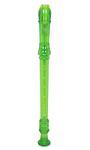 JUAREZ JRF100GR Claró Descant German Style 8 Holes Soprano Recorder Flute with Cleaning Rod Suitable for School Ensembles | Home Practice | Music Classes | Gift, Green with Cleaning Rod & Case