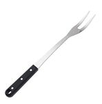 store Naidev Stainless Steel Heavy Duty Fork Spoon Barbecue Fork with Comfortable Nylon Grip Design for Kitchen (Pack-1, Silver )