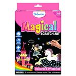 Skillmatics Paper Magical Scratch Art Book - Unicorns & Princesses, Craft Kits, Diy Activity & Stickers, Gifts For Girls & Boys Ages 3, 4, 5, 6, 7, 8, Multicolour