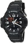 CASIO Men's G-Shock Gravity Analog and Digital Watch, Red/Black/White Dial, Black Band