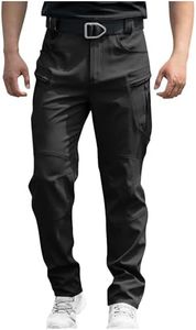 Febteebou Cargo Pants for Men Lightweight Tactical Hiking Pants Stretch Waterproof Quick Dry Work Trousers with Multi Pockets