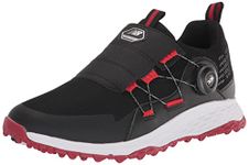 New Balance Men's Fresh Foam Pacesl Boa Golf Shoe, Black/Red, 10