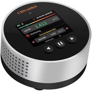 CHNADKS Radon Meter RM-65 - Portable Radon Monitor with Colour Display & Alarm, Semiconductor Sensor, Temperature & Humidity, 504 Days Data Storage, 45 Days Battery, for Basements, Homes, Construction