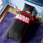 Marvel Kids Bedding Single or Double Duvet Set with Pillow Cases, Reversible (Single)