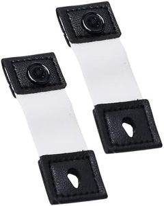 Brite Crown Shirt Cuff Arm Bands – Set of 2 - White Textile Button Closure Elastic Arm Sleeves for Men & Women – Quick & Easy Anti-Slip Sleeve Garters