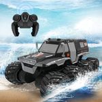 Spobot Remote Control Truck Amphibious Cars 8WD 2.4G RC Rock Crawler Off Road Monster Truck for All Terrains Electric Armored Vehicle Kids Hobbby Toys