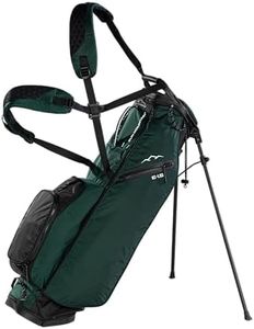 Sun Mountain Men's Eclipse 1.5 LS Lightweight Stand Golf Bag 4-Way Top - 7 Pockets, X Fit Dual Strap System, Push & Electric Cart Compatible Compression Base, 2026 Model - Black-Green