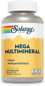 Solaray Mega MultiMineral |120 VegCaps| Apto Para Veganos