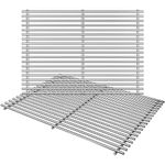 GFTIME 18 1/4" x 26 1/4" Stainless Steel Cooking Grid Grates Replacement for Charbroil, Coleman, MasterChef E500, Kenmore, Master Forge, Thermos, Uniflame Gas Grill Models, Set of 2