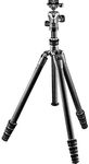 Gitzo GK1545T-82TQD Traveler Tripod with Center Ball Head - Compact, Foldable and Light with Short Column Included for Ground Level Shoots, Series 1-4 Sections, Carbon Fibre