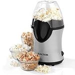 Salter EK2902 Popcorn Maker Machine – Electric Home Corn Popper, Healthy Low Calorie Snack, Oil Free, Hot Air Circulation, Easy to Use, Integrated Measuring Cup, For Movie Nights/Snacking/Party, 1200W