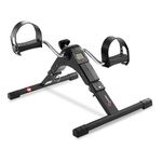 PowerMax Fitness BS-MINI Mini Cycle Pedal Exerciser with Adjustable Resistance and Digital Display - For Light Leg and Arm Exercise and Physiotherapy at Home