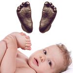 BabyRice 3D Handprints Footprints Baby Casting Kit Cast Baby's Hand and Foot Out of Plaster & Choose Your Paint Colour (Bronze)