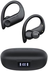 TREBLAB X3 Pro - Workout True Wireless Earbuds, Comfortable Earhooks, Bluetooth 5.3, Punchy Bass, Noise Isolation, 145H Playtime, IPX5 Waterproof, Sweatproof, 2 Mics for Calls, Sport Bluetooth Earbuds
