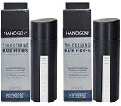 Nanogen Combo of 2 Thickening Hair Fibres (Black, 30 g)