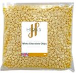 Hides Fine Foods - White Chocolate Chips -1kg - GMO - Free - Suitable for Vegetarians - Baking - Desserts - Cookies - Ganache - Muffins - Cakesicles - Cakes - Cupcakes -Tempering - Chocolate Mocha