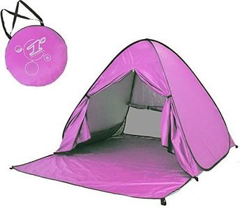 Eplze Automatic Pop Up Beach Tent Instant Portable Quick Sun Shelter for 2-3 Persons (Pink)