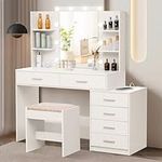 Quimoo 48" Large Vanity Desk with M