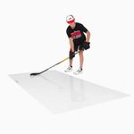 HockeyShot Roll-Up Shooting Pad - 4'x8.5' Synthetic Ice Surface, Hockey Training Equipment for Passing, Stickhandling & Shooting Practice, Durable, Portable & Weather Resistant, All Players