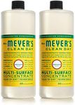 MRS. MEYER'S CLEAN DAY Multi-Surface Cleaner Concentrate, Use to Clean Floors, Tile, Counters, Honeysuckle, 32 Fl. Oz - Pack of 2