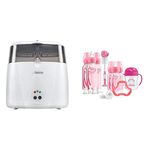 Dr. Brown's Deluxe Electric for Baby Bottles | Dr. Brown's Options Baby Bottles Gift Set (Pink)