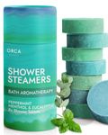 Shower Steamers Aromatherapy 8 Shower Bombs Tablets - Infused with Peppermint Essential Oils - Birthday Gifts for Women - Stocking Stuffers for Adults