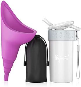 Female Urination Device,Portable Reusable Urinal Funnel with Extension Tube,Small Folding Storage,Suitable for Travel, Festivals, Camping,Traffic Jams,Etc,Includes Waterproof Bag,Waterproof Cup