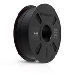 NUMAKERS ABS 3D Printer Filament, 1.75mm, Dimensional Accuracy +/- 0.03 mm, 1 kg Spool (2.2 lbs), Compatible with Most FDM Printers (Black)