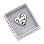 Special Friend heart keepsake token in gift box