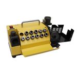 PreAsion 110V MR-13A Drill Bits Sharpener 3-13mm Drill Bits Sharpener with 11 Collets Angle Adjustable Grinding Machine 100°(95°)~135°Twist Drill High-precision Sharpening Tool (CBN wheel for HSS)