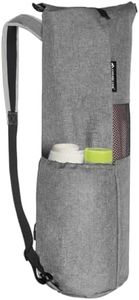 Explore Land Oxford Yoga Mat Storage Bag with Breathable Mesh Window and Large Pockets (Fits 1/2Inch Yoga Mat, Gray01)