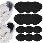 6 Pair Shoe Heel Repair, 4 Pairs Self-Adhesive Inside Shoe Patches for Holes, Shoe Hole Repair Patch Kit for Sneaker, Leather Shoes, High Heels (Black)
