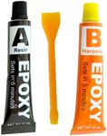 EPOXY GLUE SET - SUPER STRONG HOLD IN JUST 5 MINUTES - RESIN & HARDENER - USEFUL TO BOND GLASS / CERAMICS / FABRIC / METALS / PLASTICS - MULTI-PURPOSE SET IDEAL TO KEEP IN TOOL BOX