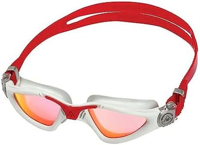 Aqua Sphere Kayenne Swim Goggles with Smoke Lens Red Titanium Mirrored