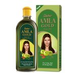 Dabur Amla Gold Hair Oil - 200ml, For Long, Soft, & Strong Hair, Enriched With Power Of Amla, Almonds, & Henna, Strengthens From Root to Tip