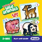 Frank Wild Animals - A Set of 3 Jigsaw Puzzle for Kids Above 3+ Years - Fun & Challenging Brain Booster Games - Educational Puzzle for Focus and Memory - 10216