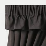 Caravan Curtains Fully Lined Dark Grey in Various Sizes (180" Width x 8" Drop valance)