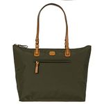 Bric's Women's x-Travel 2.0 Large Sportina Shopper Tote Bag Shoulder, Olive, One Size