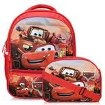 Stylbase Kids School Bags With Lunch Bag Combo Cartoon Printed Waterproof Backpack Bag With tiffin bag Ideal For Kids Bag Nursery 1st class Age 5-7 Years 14 inches