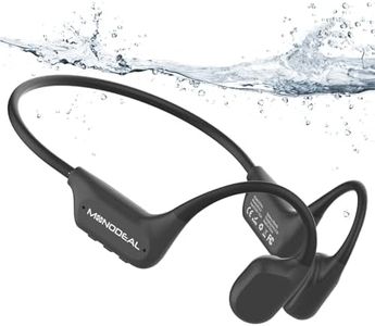 MONODEAL Knochenschall Kopfhörer Schwimmen Bluetooth 6.0 IPX8 Unterwasser Kopfhörer MP3-Player mit 16GB Speicher Open-Ear Bone Conduction Headphones zum Schwimmen Laufen
