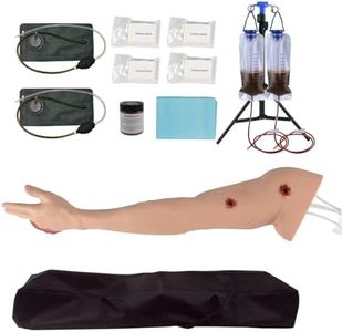 MEDTACEDU Hemorrhage Control Training Arm, Realistic Silicone Wound Packing Simulator & Tourniquet Task Trainer for Stop The Bleed, TCCC & Medical Nursing Trauma Simulation