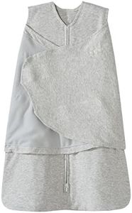 HALO Sleepsack Swaddle - 3-Way Adjustable 100% Cotton Wearable Blanket - TOG 1.5 - Heather Gray - Small