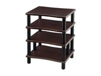 Monolith 4 Tier Audio Stand XL - Espresso, Open Air Design, Each Shelf Supports up to 75 Lbs, Perfect Way to Organize AV Components, 139167, SaddleBrown