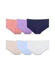 Fruit of the Loom Women's Plus Size Underwear, Designed to Fit Your Curves Panties, Hipster-Breathable Micro Mesh-Assorted, 9 (Pack of 6)