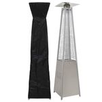 Dellonda Pyramid Gas Patio Heater 13kW for Commercial & Domestic Use, Stainless Steel, Supplied with Cover - DG225