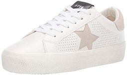 Steve Madden Women's Starling Sneaker, White Multi, 4 UK